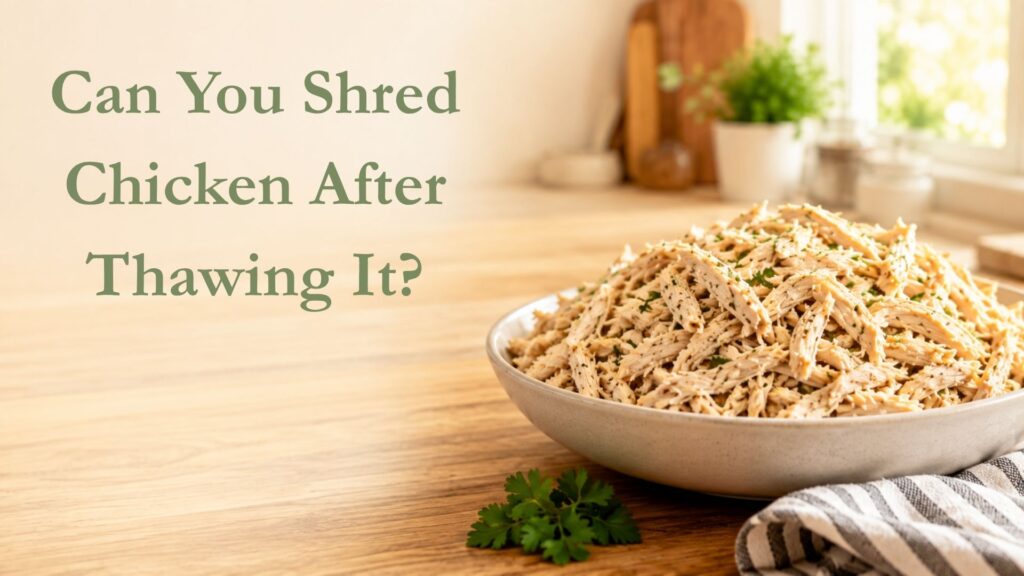 Can You Shred Chicken After Thawing It?