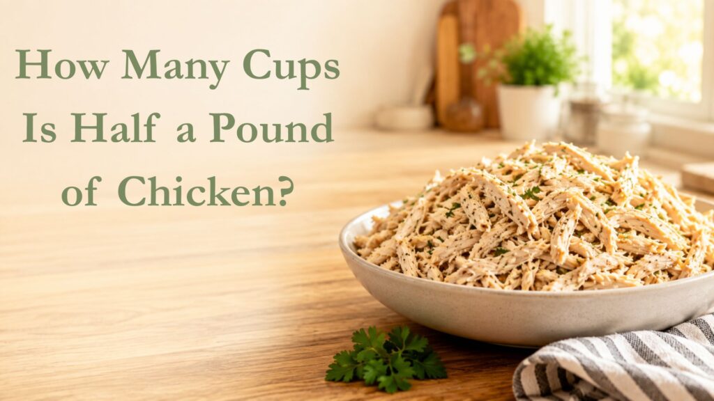 How Many Cups Is Half a Pound of Chicken?