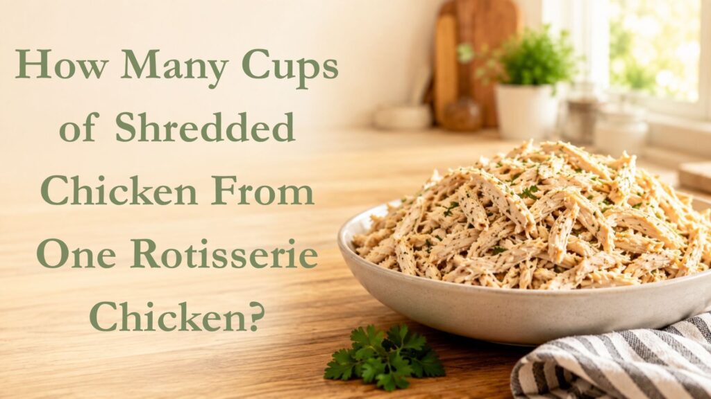 How Many Cups of Shredded Chicken From One Rotisserie Chicken?