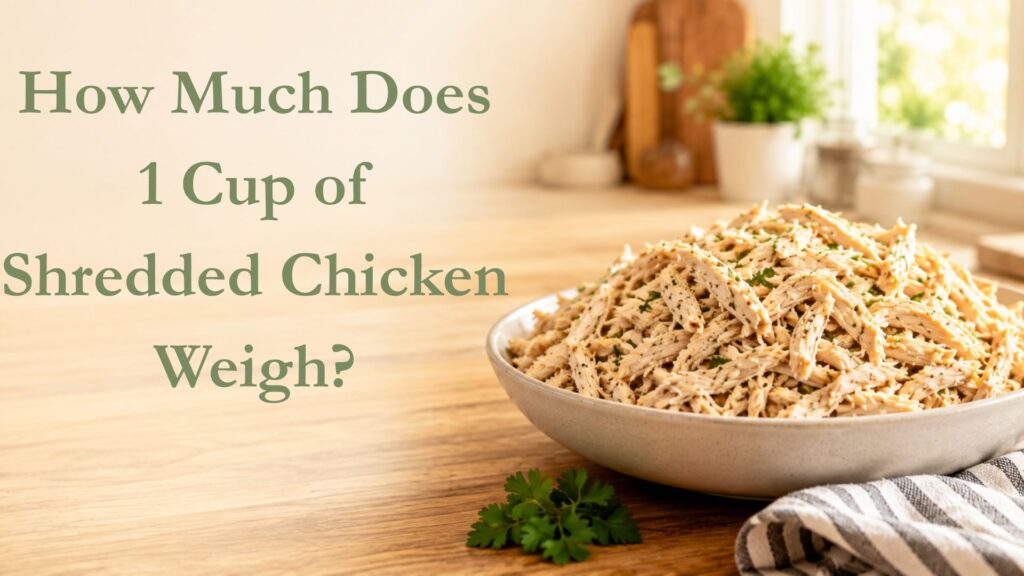 How Much Does 1 Cup of Shredded Chicken Weigh?