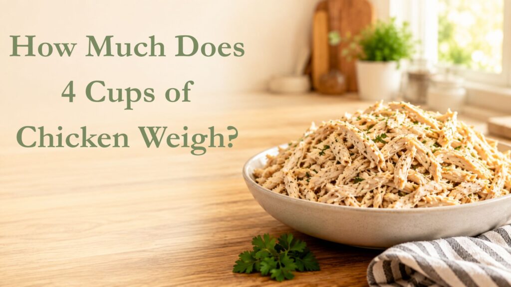 How Much Does 4 Cups of Chicken Weigh?