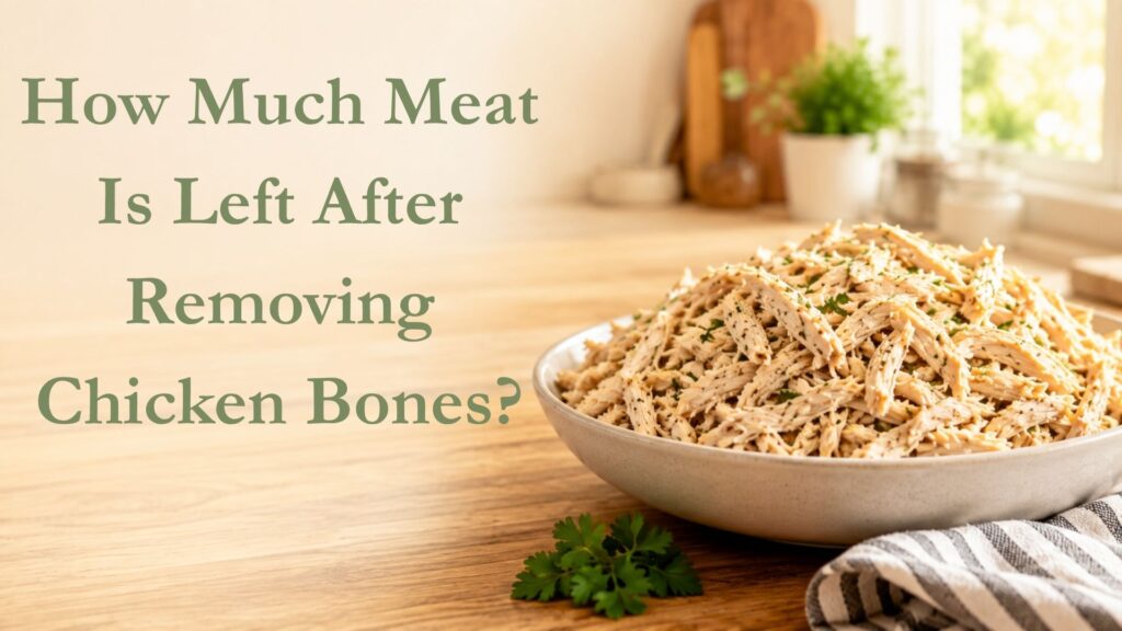 How Much Meat Is Left After Removing Chicken Bones?