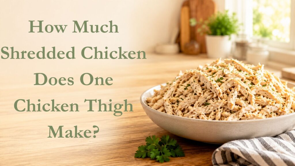 How Much Shredded Chicken Does One Chicken Thigh Make?