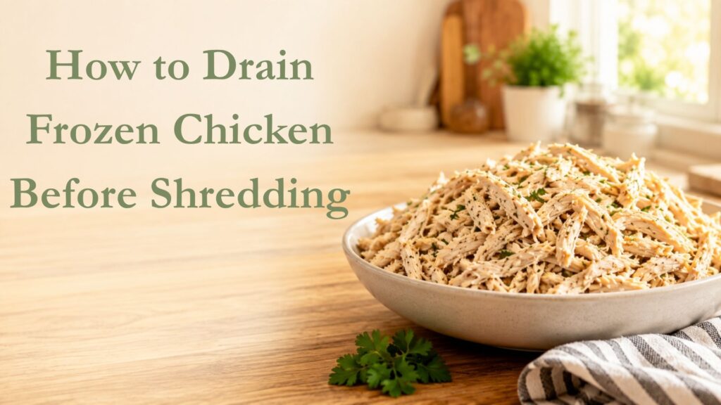 How to Drain Frozen Chicken Before Shredding