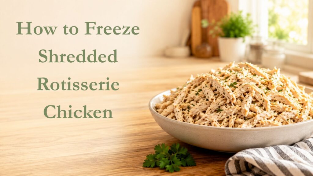 How to Freeze Shredded Rotisserie Chicken