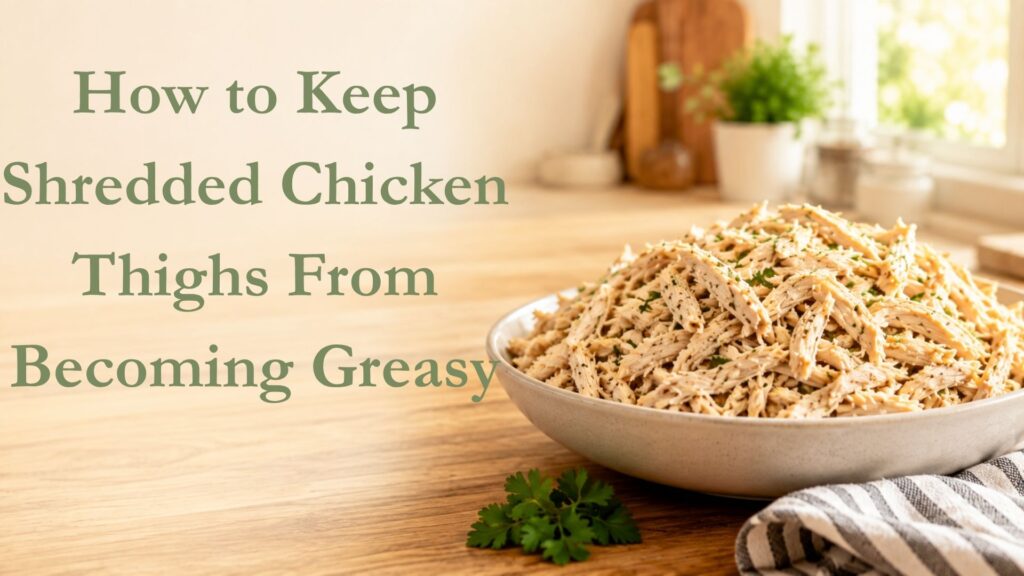 How to Keep Shredded Chicken Thighs From Becoming Greasy