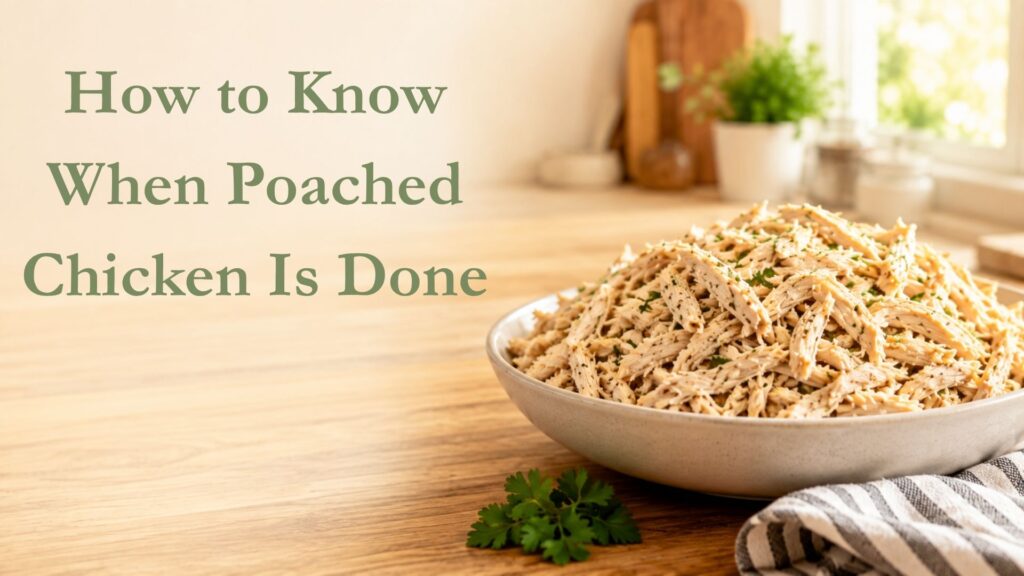 How to Know When Poached Chicken Is Done