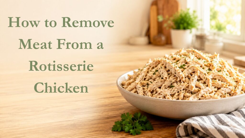 How to Remove Meat From a Rotisserie Chicken