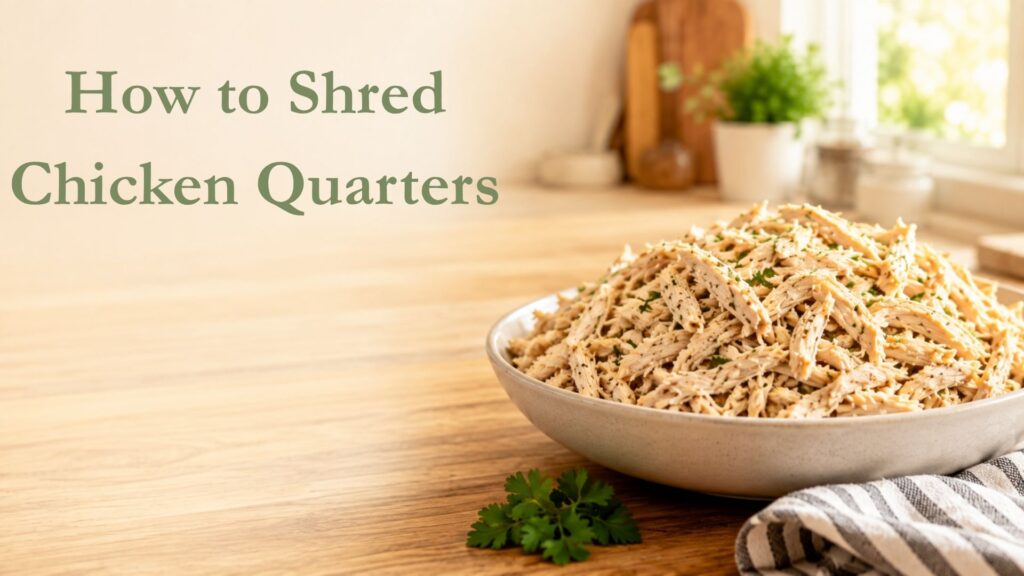 How to Shred Chicken Quarters