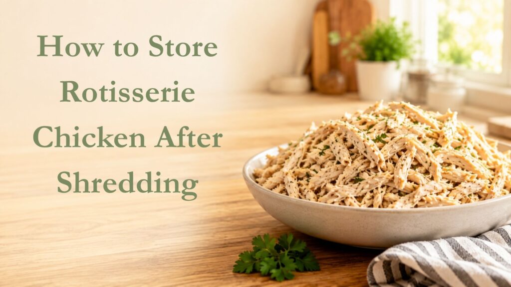 How to Store Rotisserie Chicken After Shredding