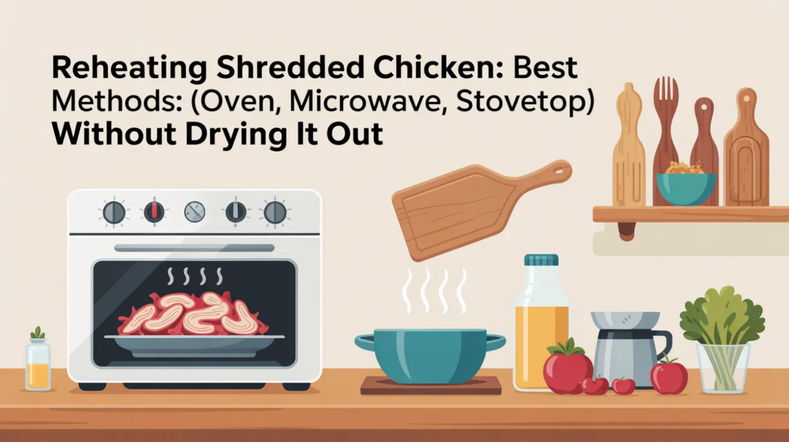 Reheating Chicken Reheating Shredded Chicken: Best Methods (Oven, Microwave, Stovetop ...