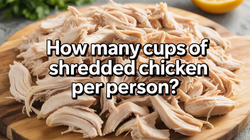 How Many Cups of Shredded Chicken Per Person?