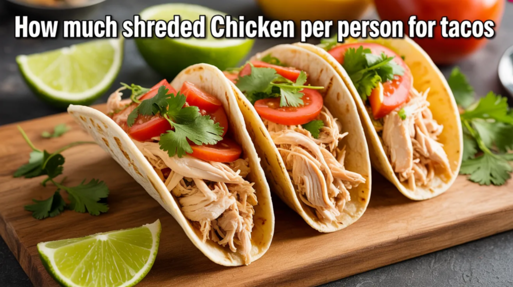 How Much Shredded Chicken Per Person for Tacos