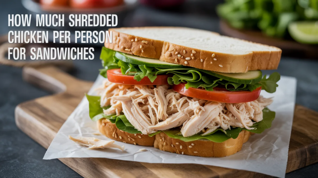 How Much Shredded Chicken Per Person for Sandwiches
