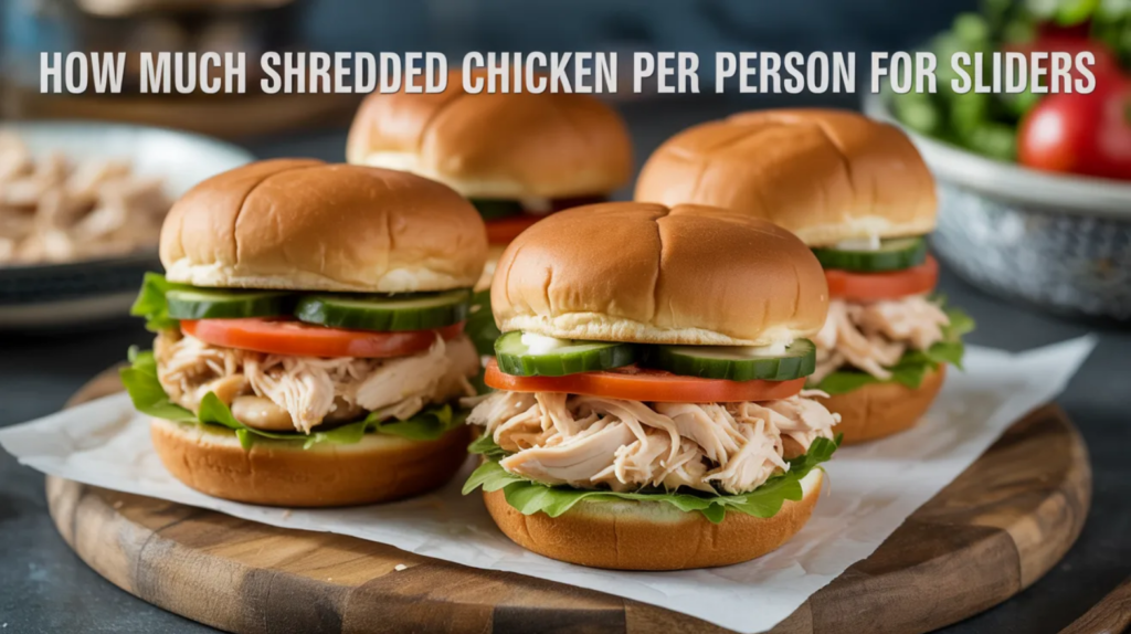 How Much Shredded Chicken Per Person for Sliders