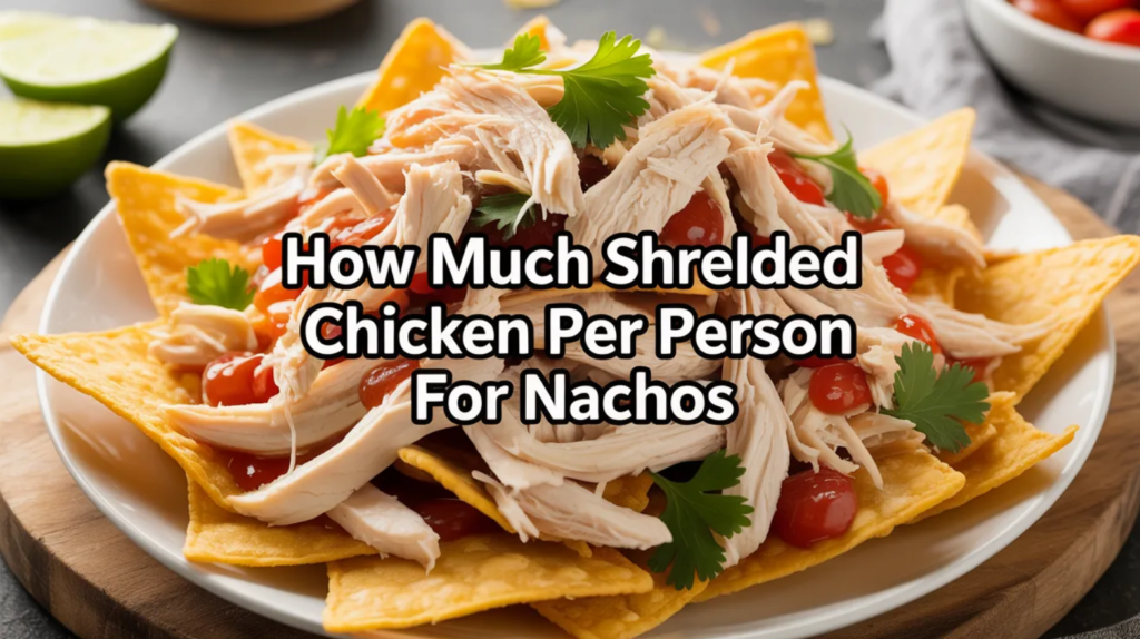 How Much Shredded Chicken Per Person for Nachos